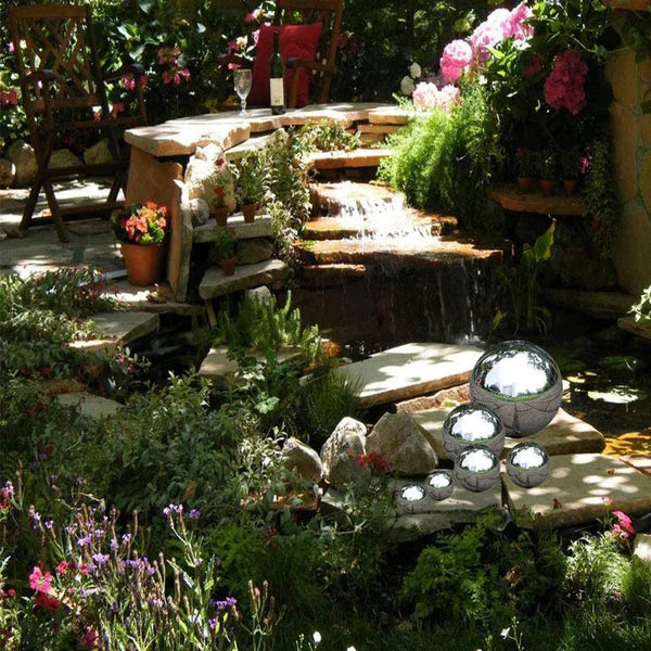 Brilliant Reflective Spheres for Your Garden Oasis