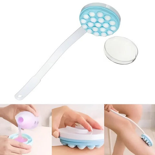 Reach & Relax: Long Handle Lotion Applicator & Massager