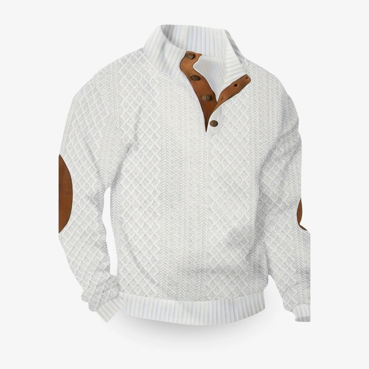 Luxurious Knit Pullover Sweater for Men - Merino Wool & Cashmere, Winter Ready, Sizes S-3XL, Available in 5 Colors