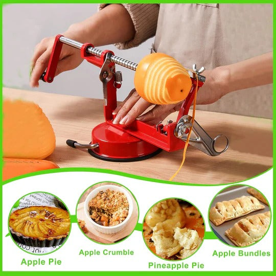 Effortless Apple Prep Tool for Peeling, Coring, and Slicing