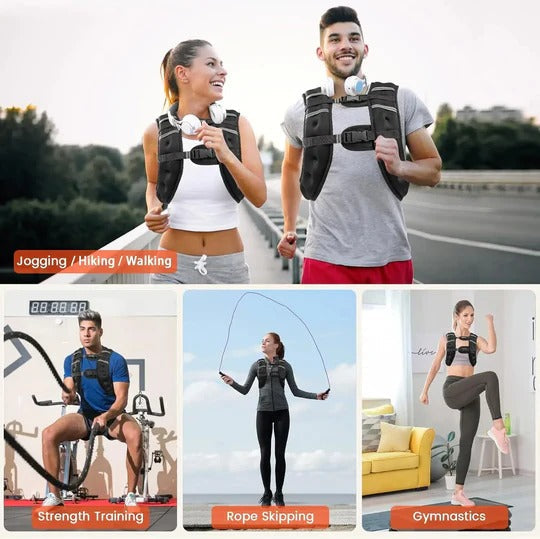 Versatile Weighted Training Vest with Enhanced Visibility