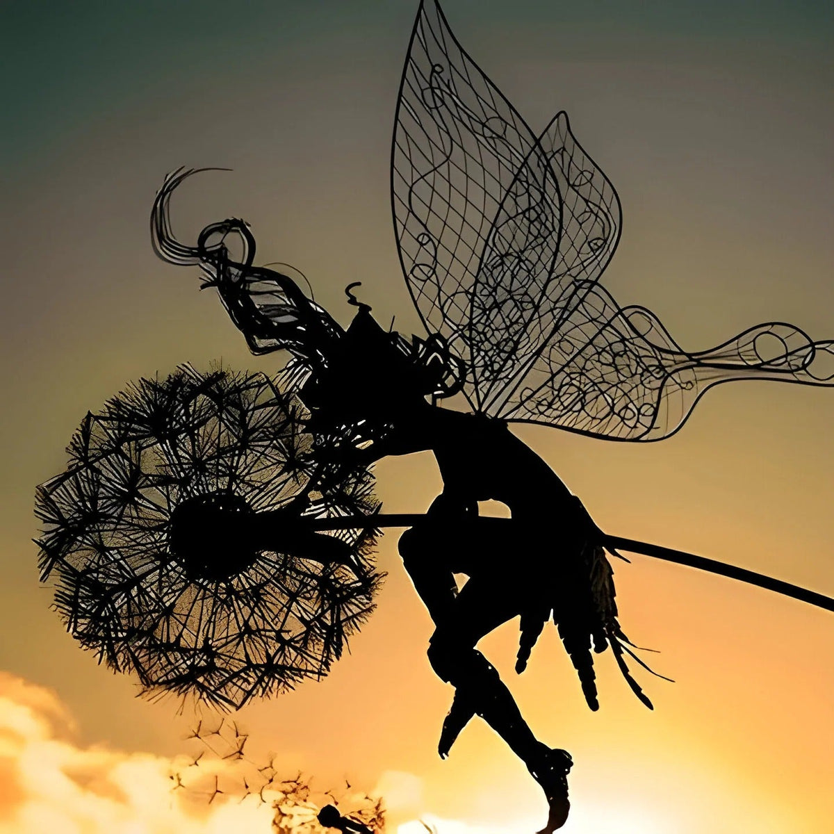 Charming Fairy Silhouette Garden Art for Indoor and Outdoor Use