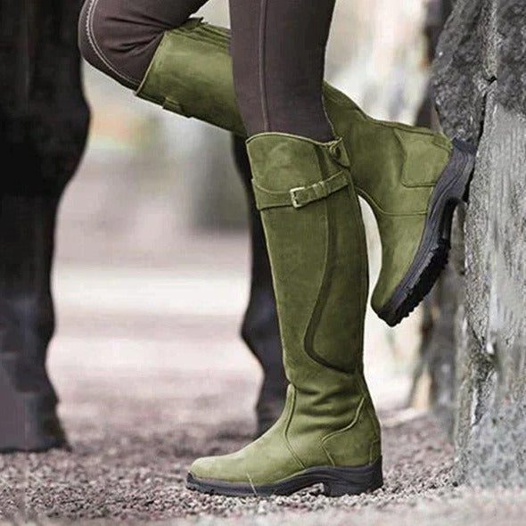Women's All-Weather Boots with Cushioned Insole and Traction Grip, 12in Shaft
