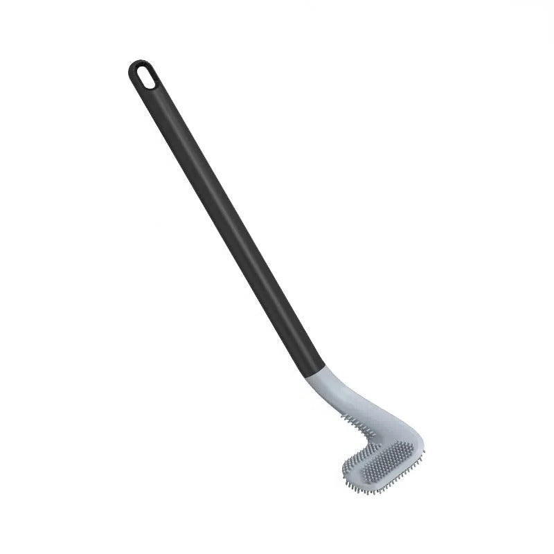 Self-Cleaning Toilet Brush with Enclosed Storage Base