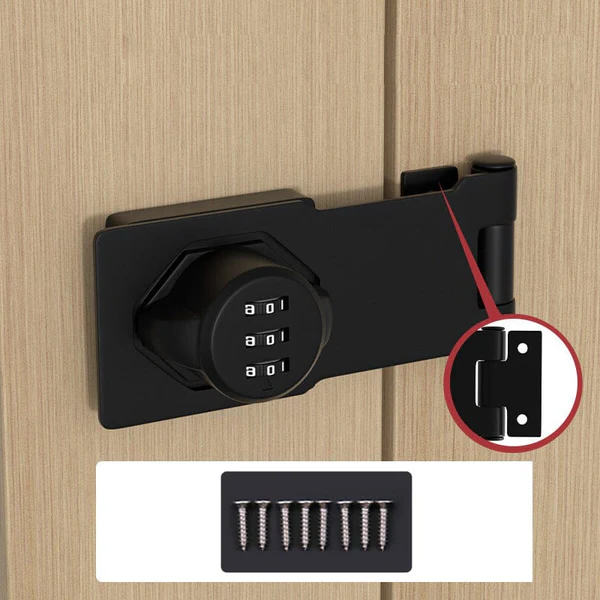 Keyless Security Lock with 1,000 Custom Codes and Sleek Dials
