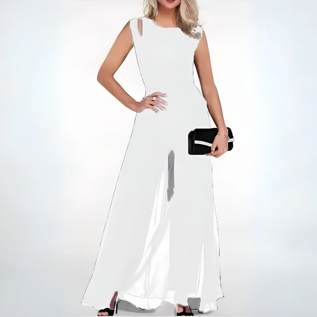Slim Fit Women's One-Piece Jumpsuit with Pockets in Soft, Breathable Fabric