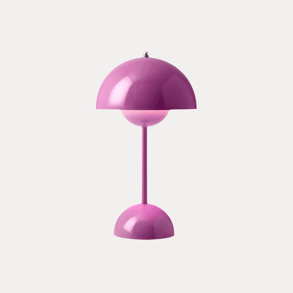 Table Lamp with Rechargeable Dome Shade