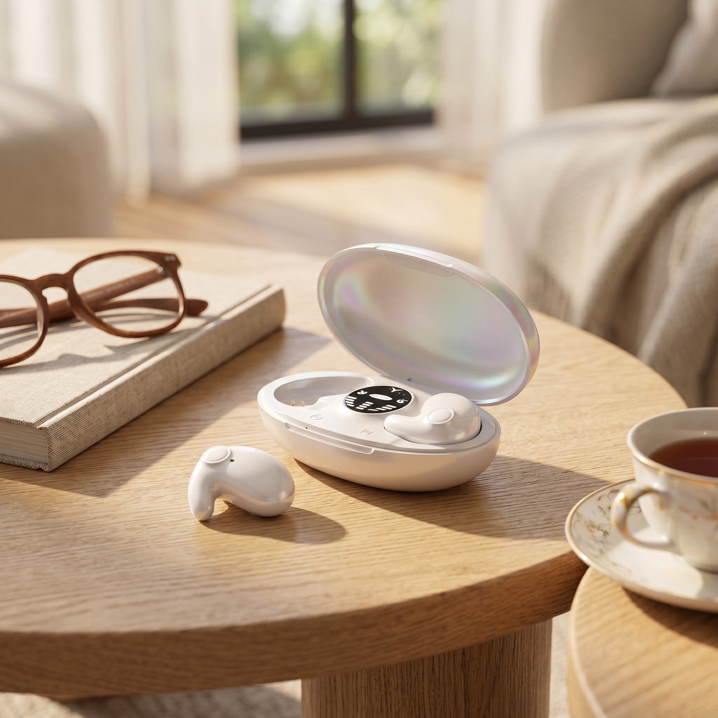 Comfort-Fit Wireless Sleep Buds with 5.3 Connectivity & Sweat Resistance