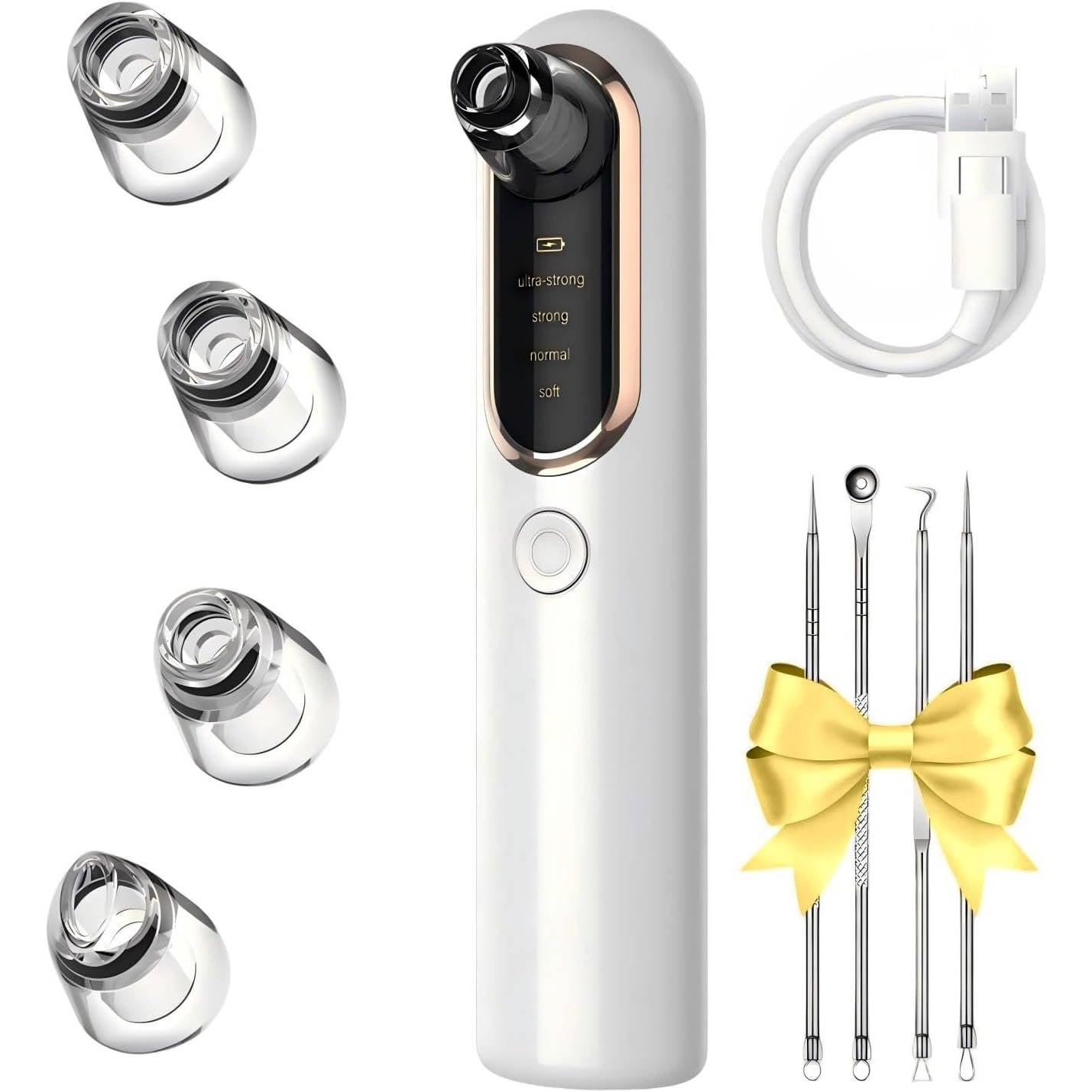Smart Pore Cleaner with LCD and 5 Adjustable Heads
