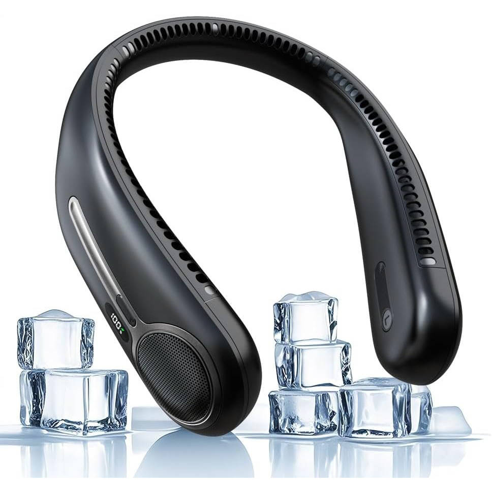 Hands-Free Personal Neck Cooler with 360° Breeze