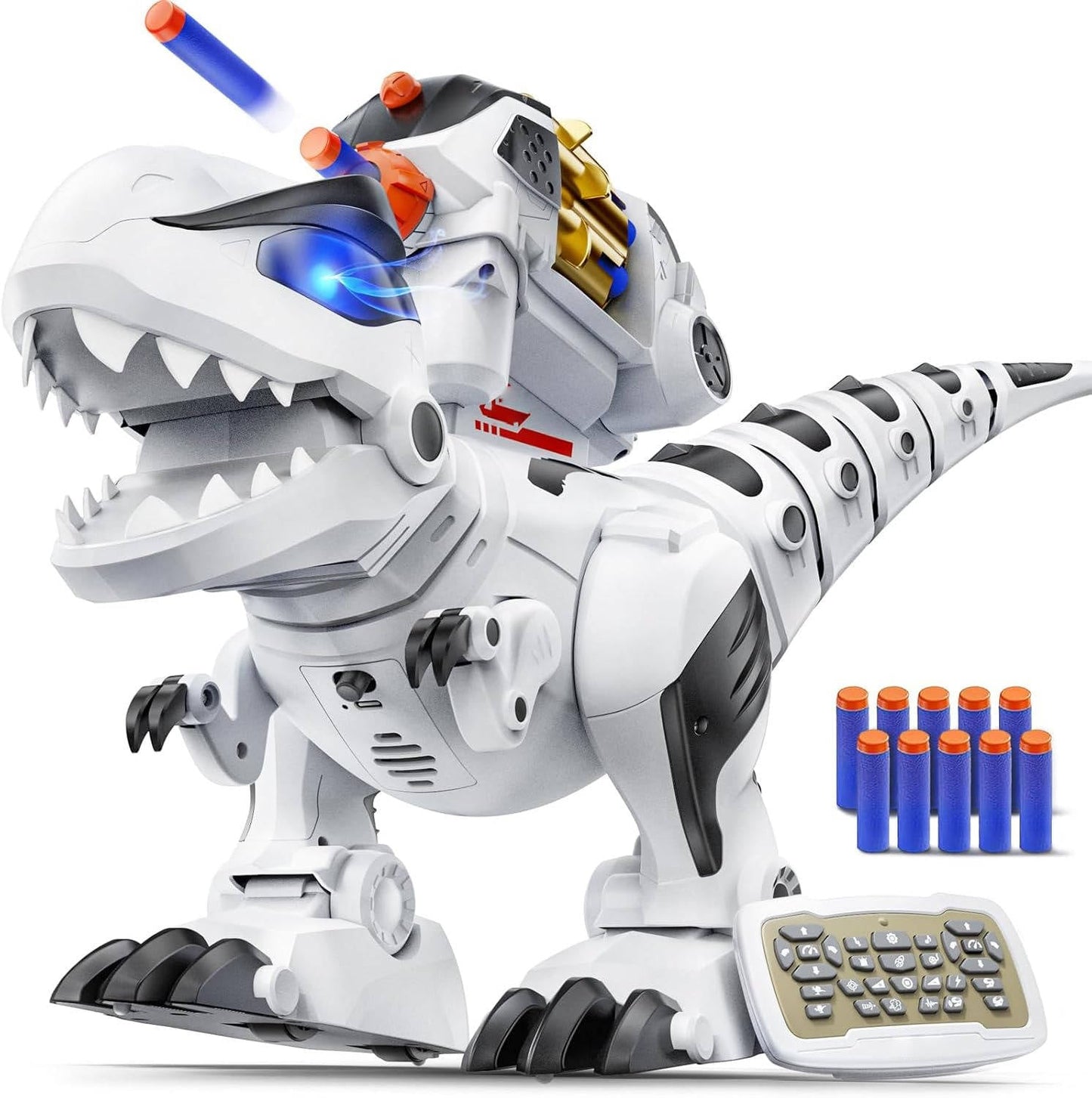 Interactive Programmable Robot Dinosaur Toy - Rechargeable Fun for Kids