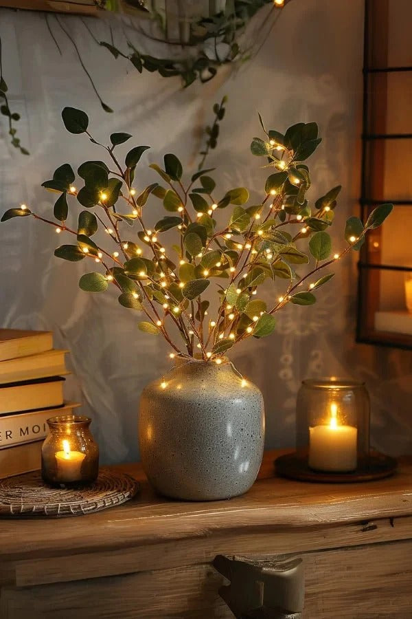 Illuminated Floral Branches with LED Lights