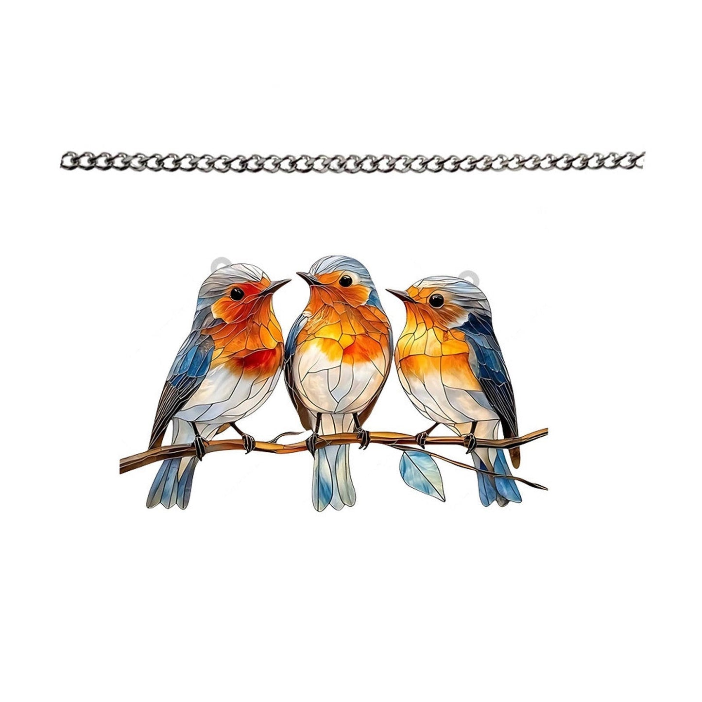 Charming Bluebird Window Prism Decor for Light Play