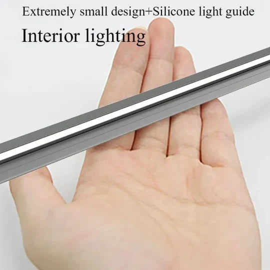 Compact 45-Degree LED Light Strips for Under-Cabinet Lighting