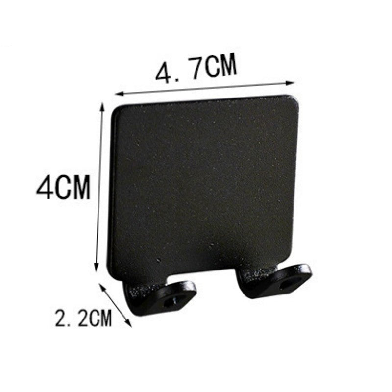 Compact Wall-Mounted Bathroom Organizer for Toothbrushes – No Drill, Black Aluminum