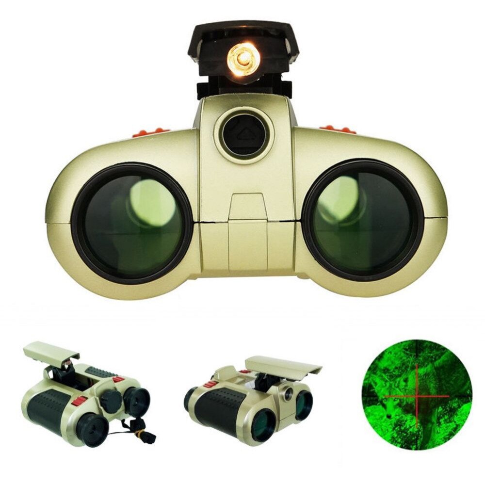 Adventure-Scope Kids' Binoculars with Nightlight & 4x Zoom