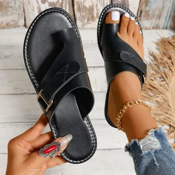 Handmade Leather Sandals for Women with Arch Support - Retro Summer Design for Bunions and Wide Feet