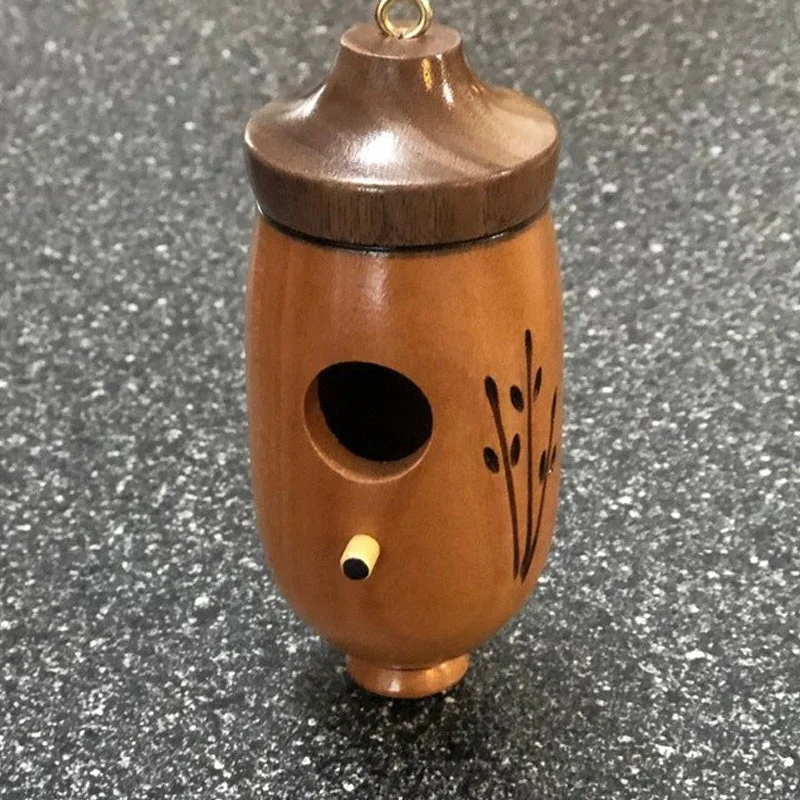 Charming Hummingbird Haven with Natural Wood Look