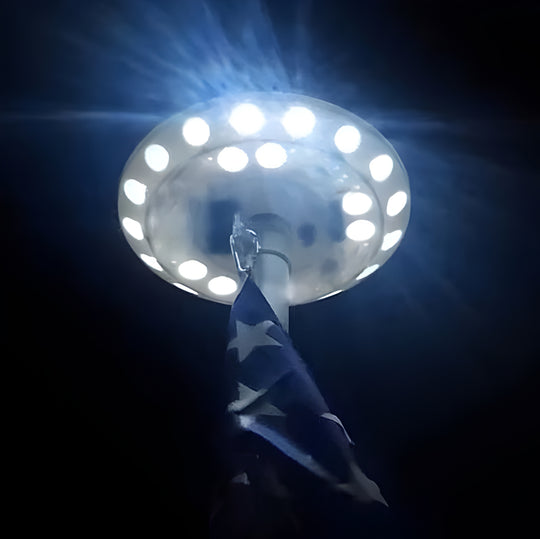 Illuminate Your Flag with Our Solar-Powered Light System