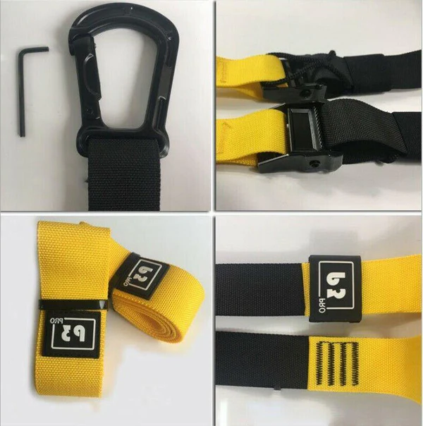 Versatile Suspension Workout Kit with Customizable Straps and Anchor