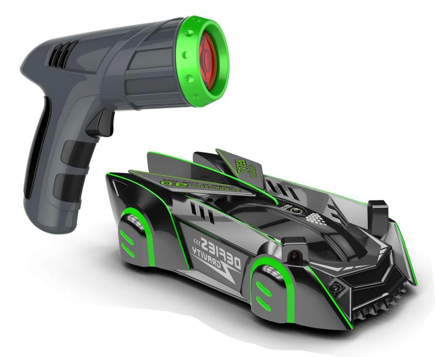 Gravity-Defying RC Vehicle with Laser Guidance and LED Lights