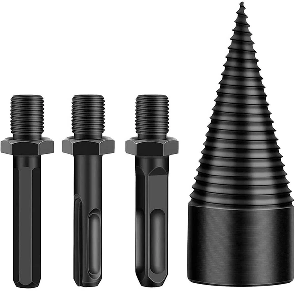 Effortless Log Splitting Drill Bit for Fast Firewood Prep