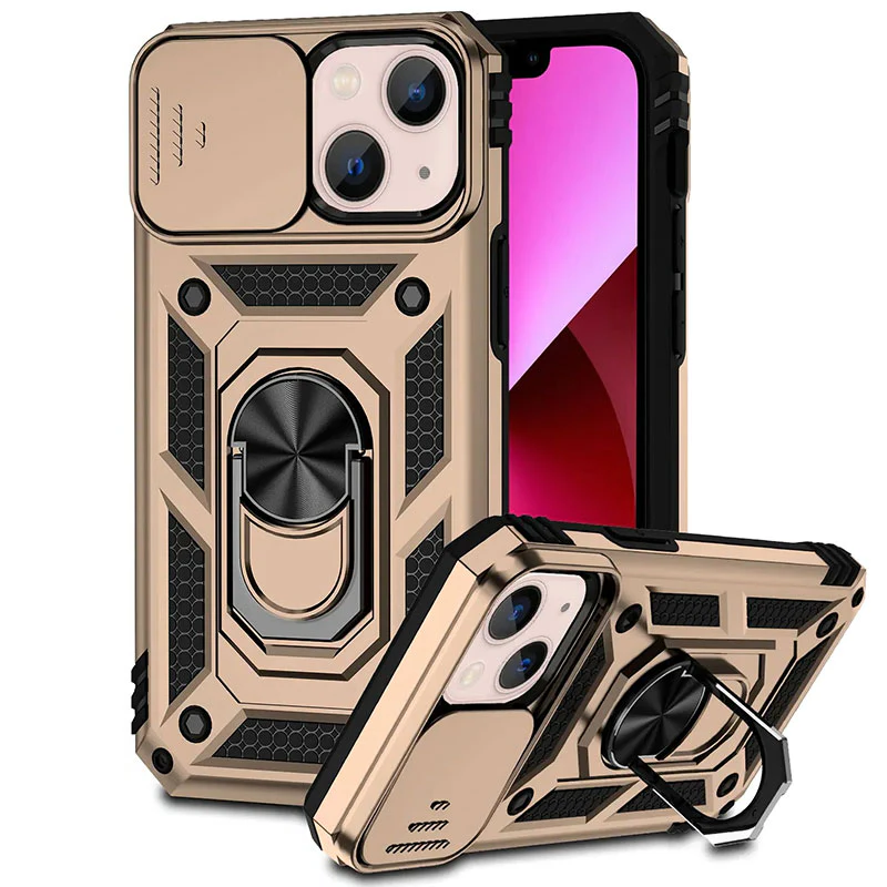 Durable Phone Case with Kickstand & Privacy Camera Shield