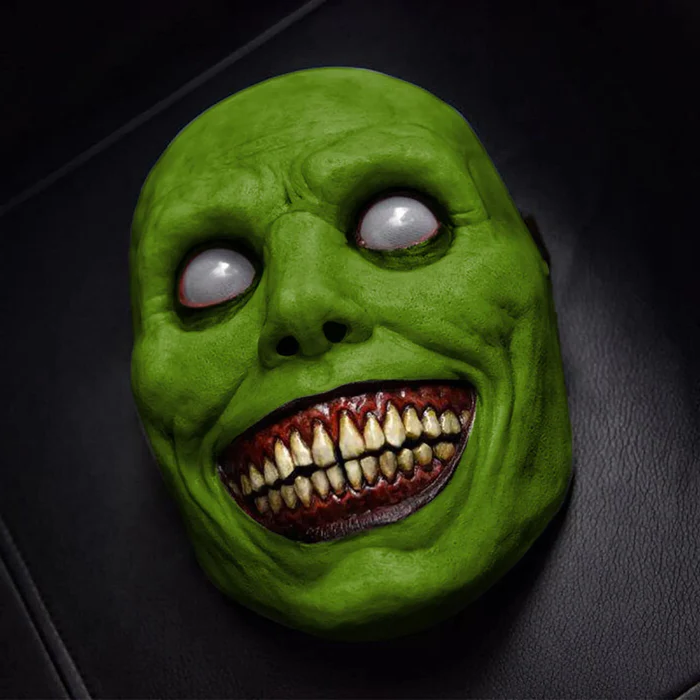 Chilling Grin Full Face Mask for Halloween Festivities