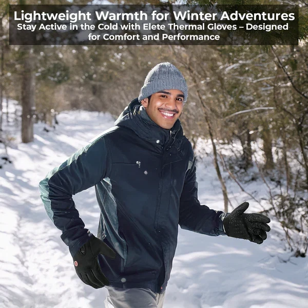 Touchscreen Winter Gloves for Men and Women, Waterproof Thermal with Non-Slip Palm for Cycling and Hiking