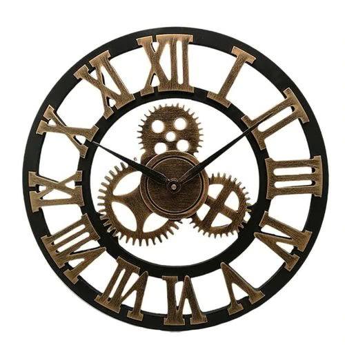 Vintage-Inspired Mechanical Wall Clock for Home & Office