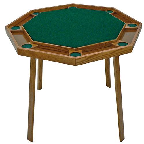 Space-Saving Folding Poker Table for 8 Players