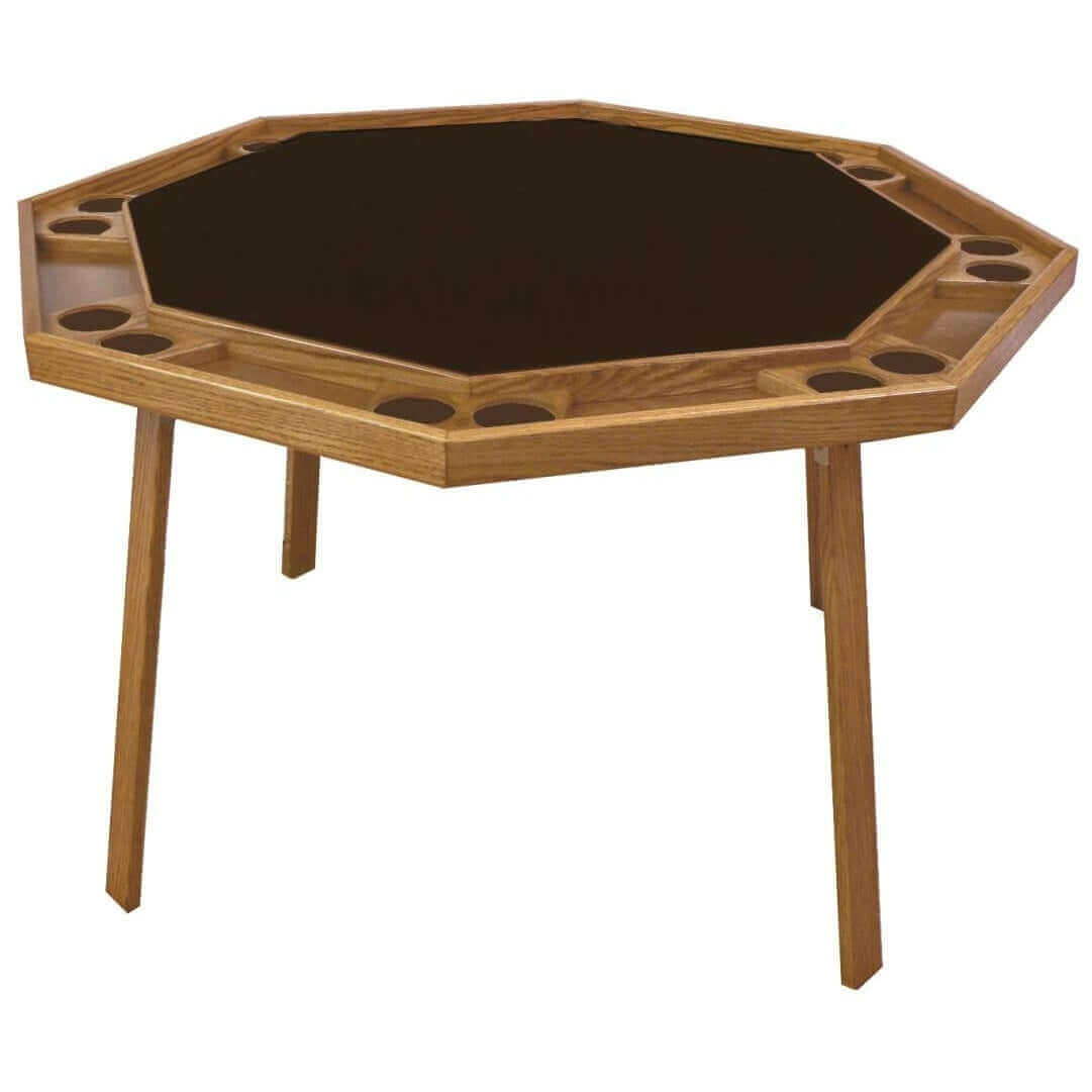 Premium Oak Folding Poker Table for Ultimate Game Nights