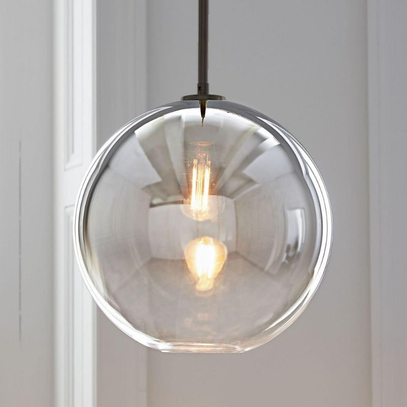 Sleek Sphere Hanging Light with Luxurious Brass Finish