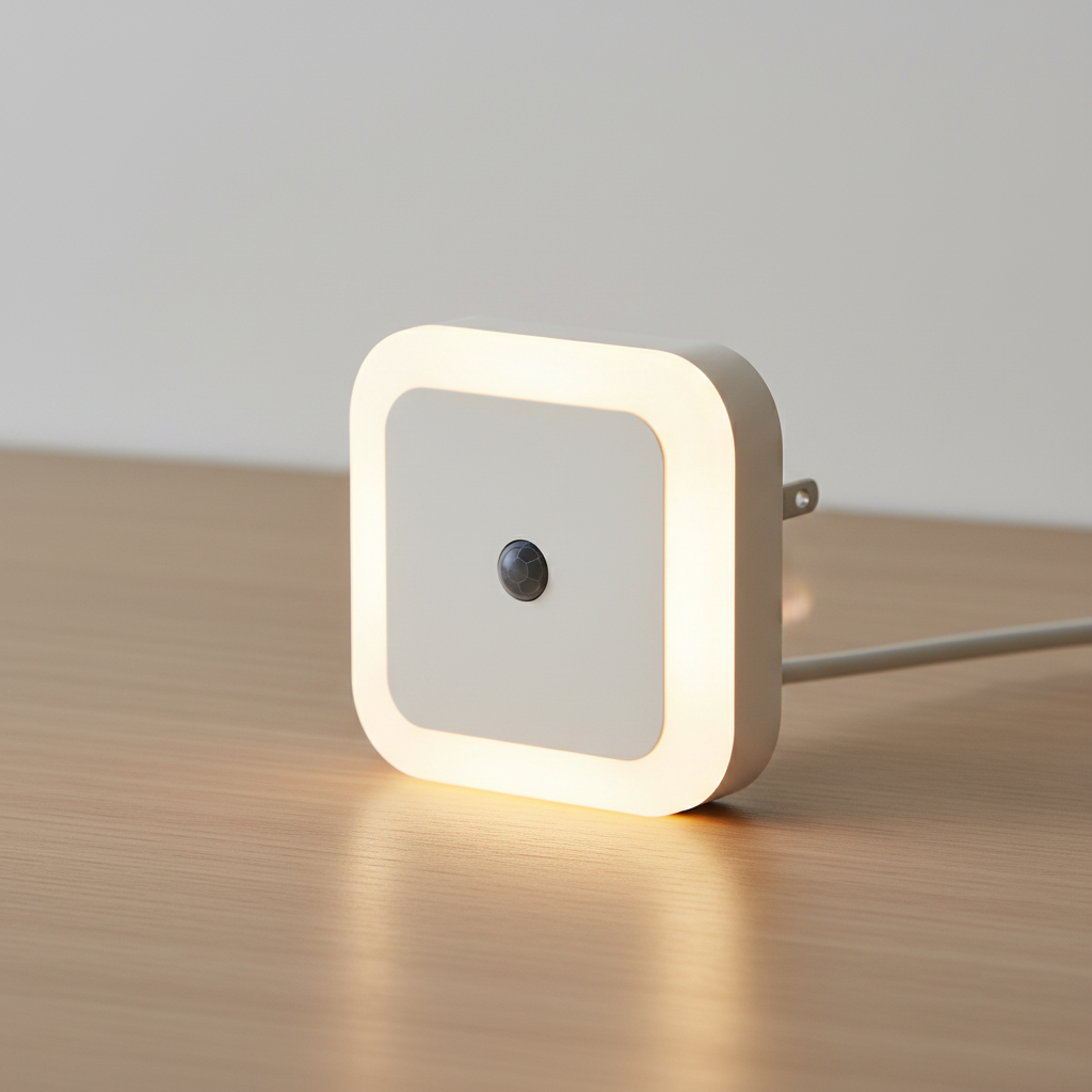 LED Night Light with Motion Detection – Space-Saving Design