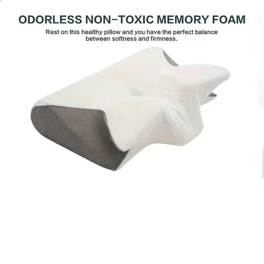 ErgoSupport Contoured Memory Foam Pillow for Optimal Sleep