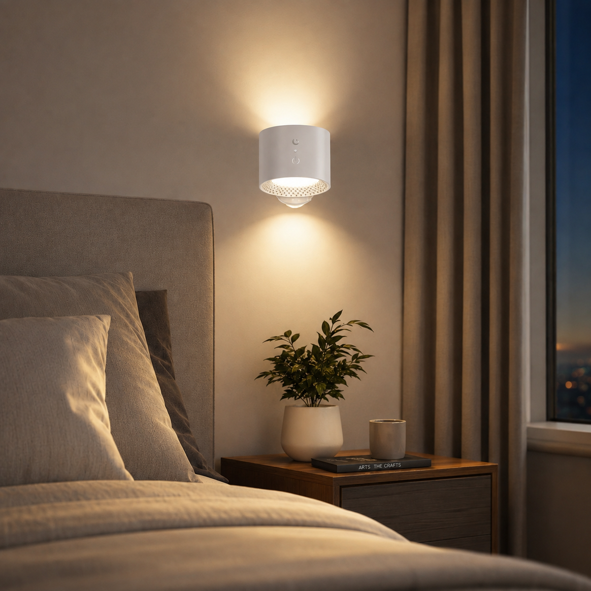 360° USB Rechargeable Wall Light – Portable Versatile Illumination