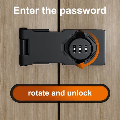 Keyless Security Lock with 1,000 Custom Codes and Sleek Dials