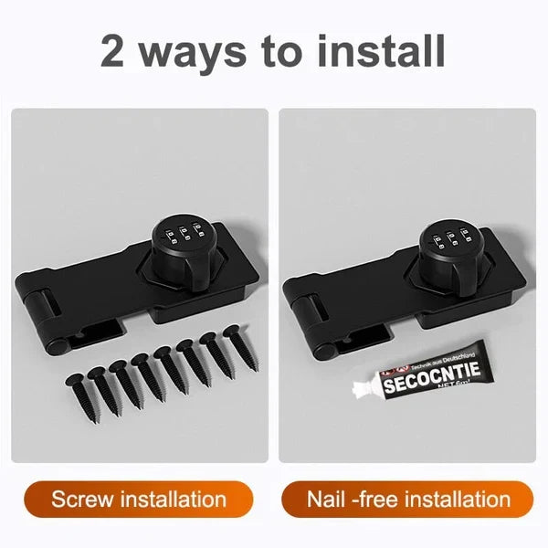 Keyless Security Lock with 1,000 Custom Codes and Sleek Dials