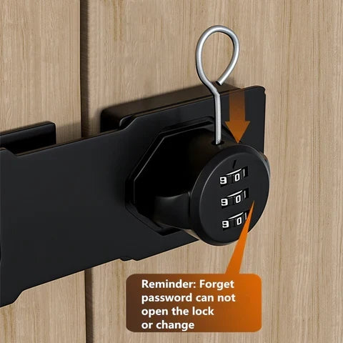 Keyless Security Lock with 1,000 Custom Codes and Sleek Dials