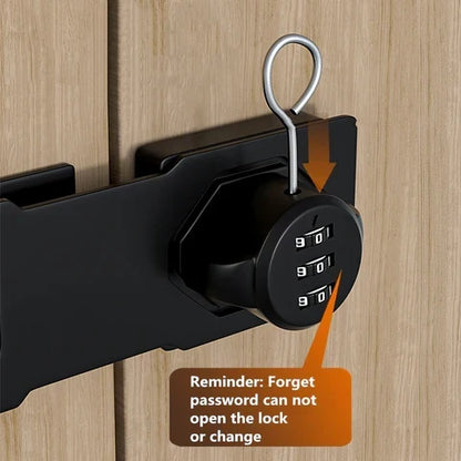 Keyless Security Lock with 1,000 Custom Codes and Sleek Dials