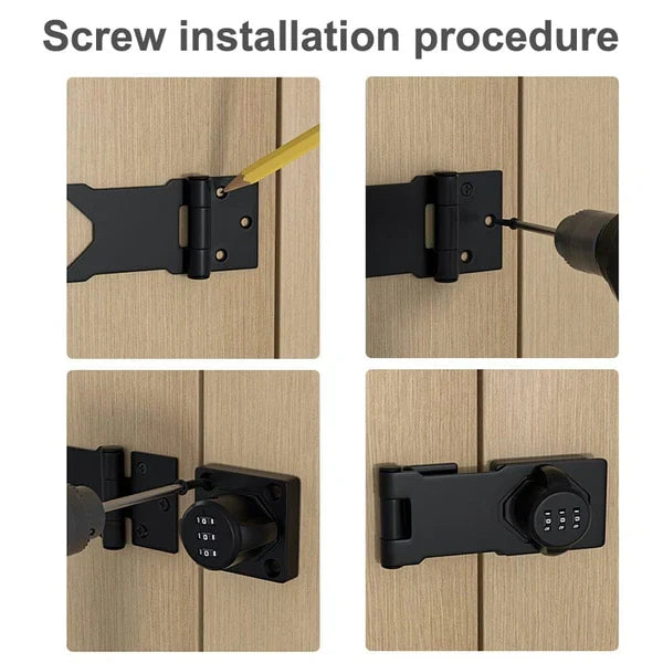 Keyless Security Lock with 1,000 Custom Codes and Sleek Dials