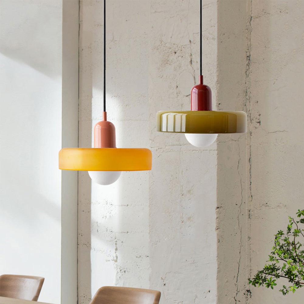 Two-Tone Pendant Light in Coastal Transitional Design