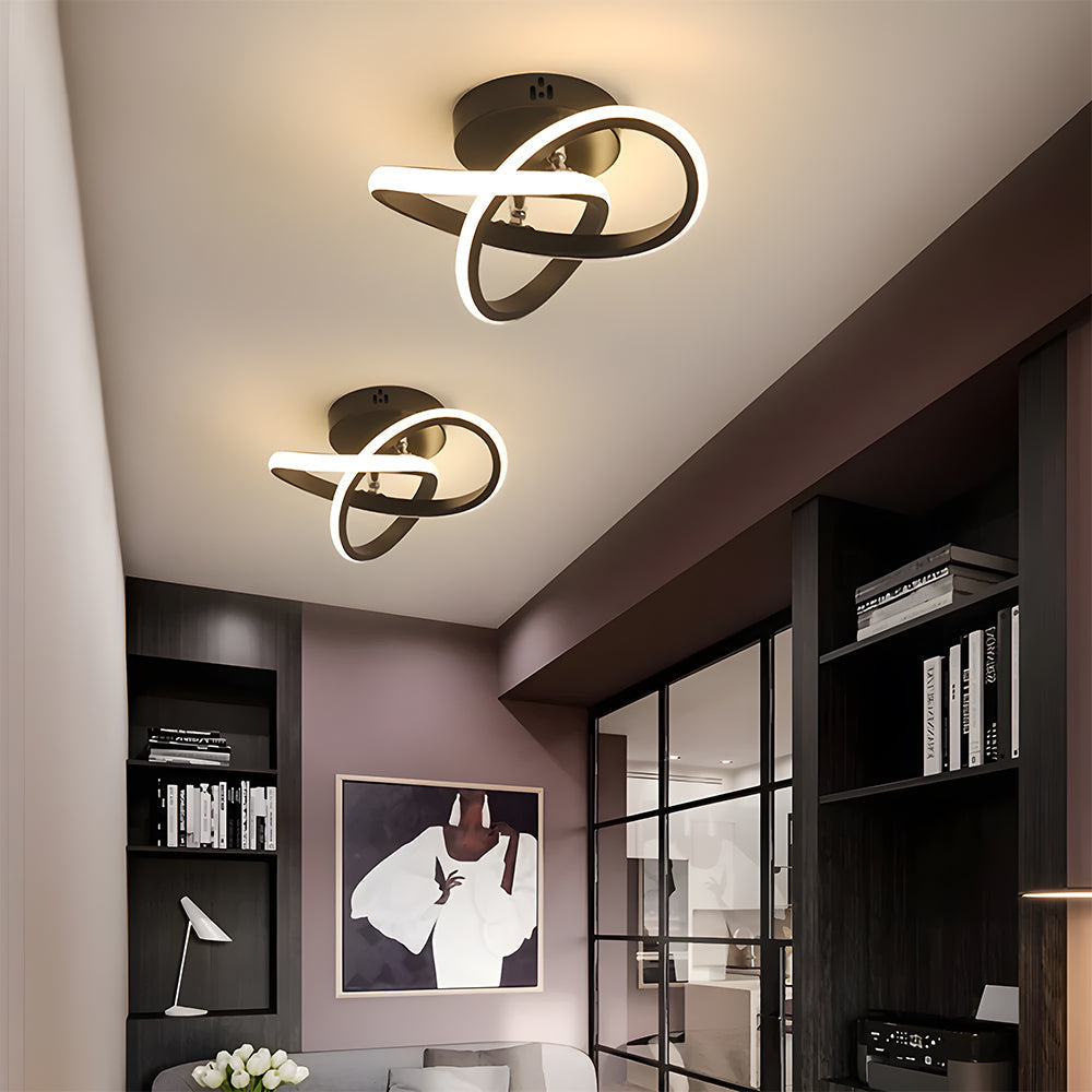 Geometric Ceiling Light with LED – Contemporary Design
