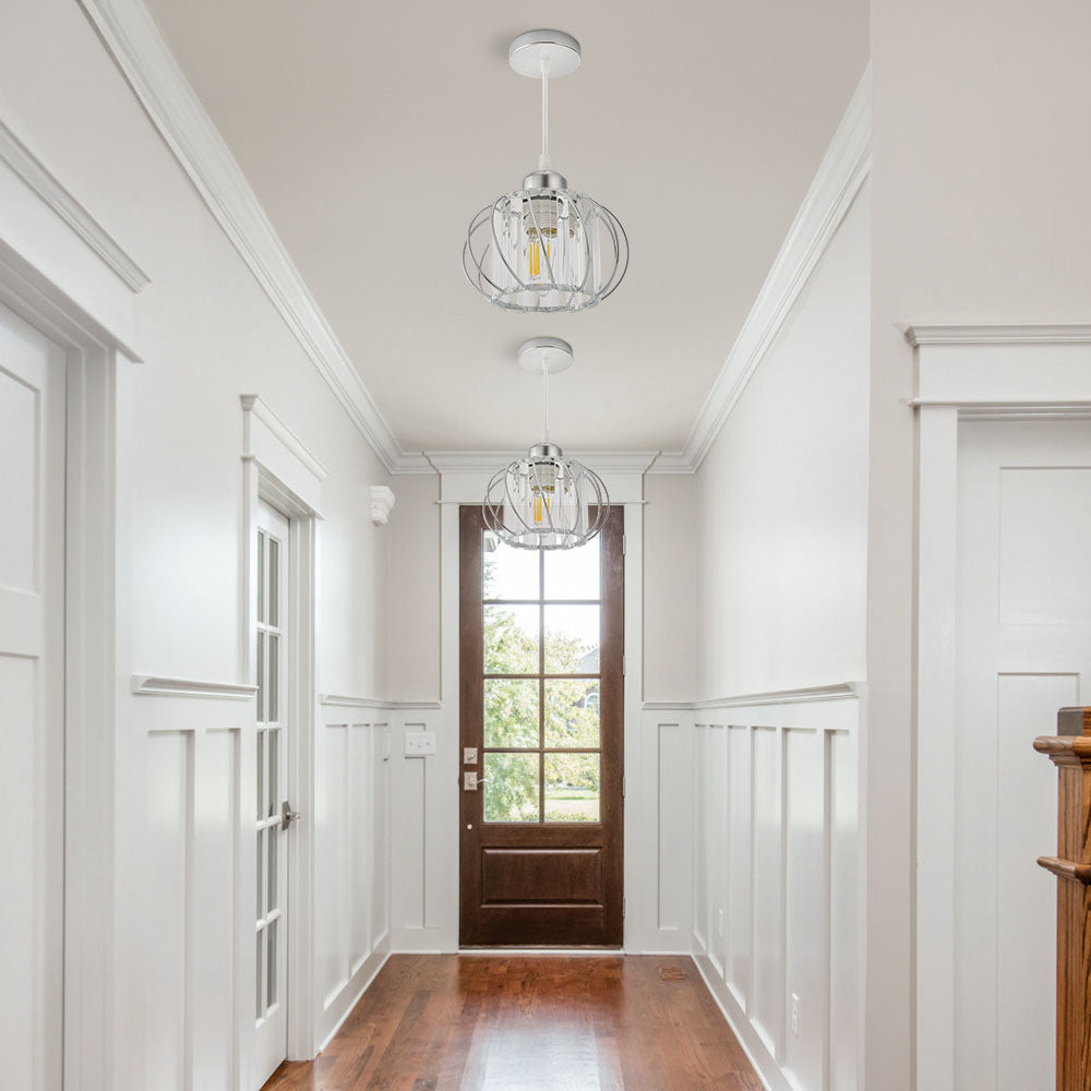 Contemporary Semi-Flush Mount Ceiling Fixture for Living Room, Bedroom, Kitchen