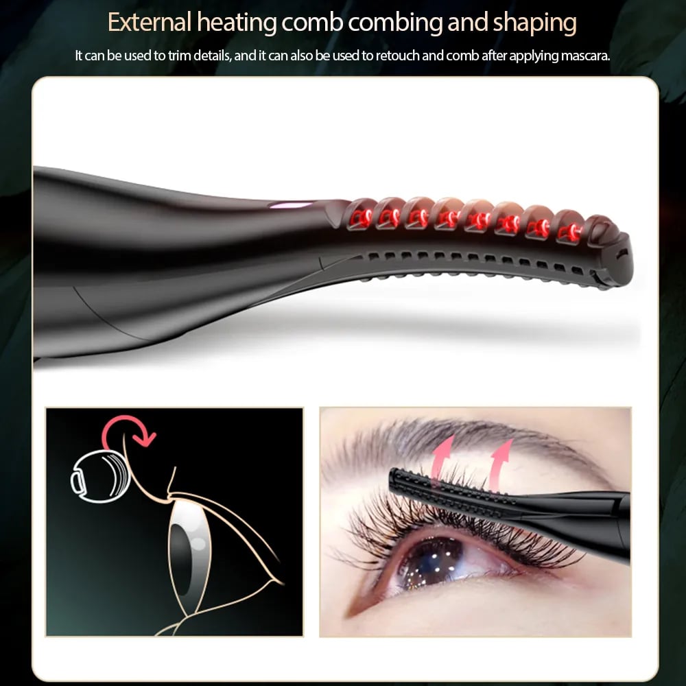 QuickCurl Pro: Rechargeable Heated Eyelash Curler with 3 Settings