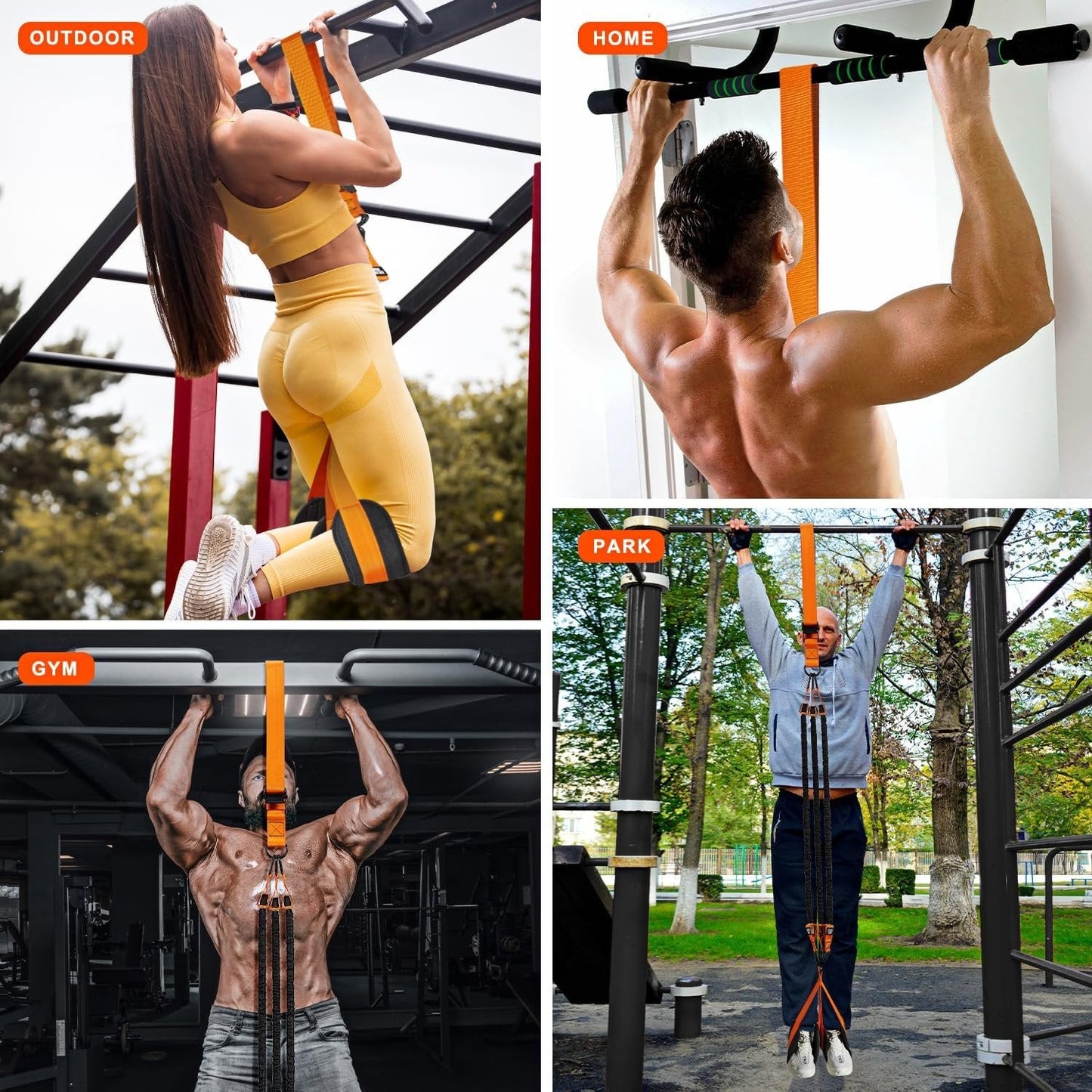 Elevate Your Pull Up Game with Dual Foot Support System