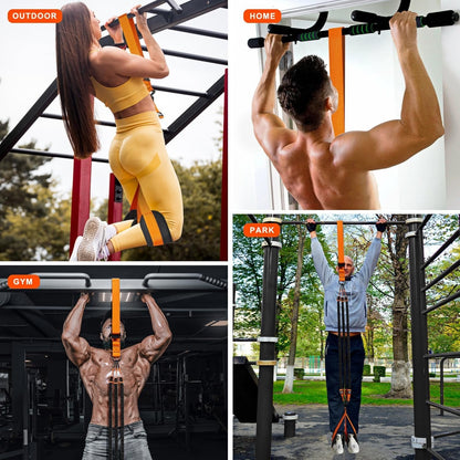 Elevate Your Pull Up Game with Dual Foot Support System