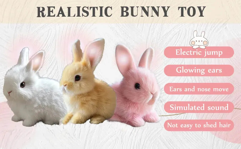 Voice-Activated Plush Rabbit with Interactive Features