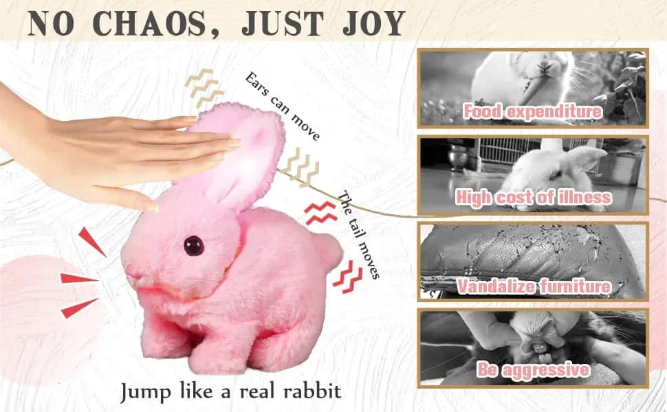Voice-Activated Plush Rabbit with Interactive Features