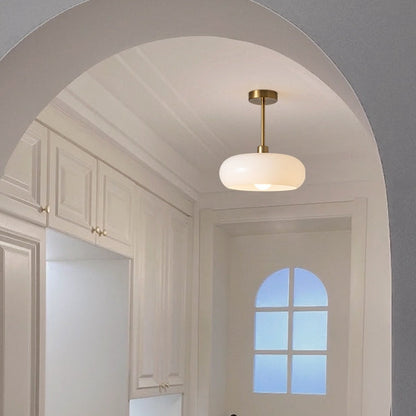 Round Ceiling Lamp with Mid-Century Design
